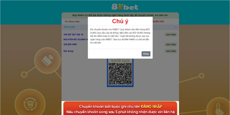 Hướng Dẫn Nạp Tiền 8Kbet Chi Tiết Theo Từng Hình Thức